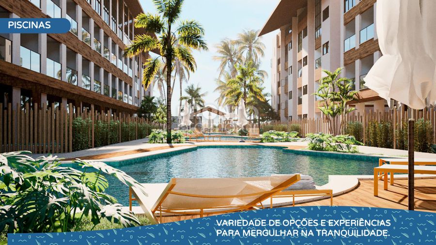 Apartamento à venda com 1 quarto, 33m² - Carneiros,Tamandaré