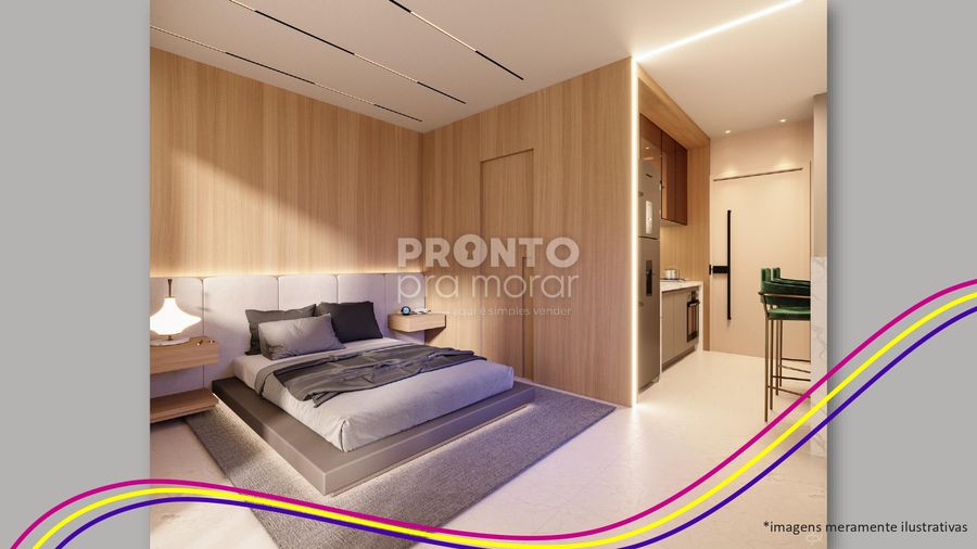 Apartamento à venda com 1 quarto, 28m² - Muro Alto,Ipojuca