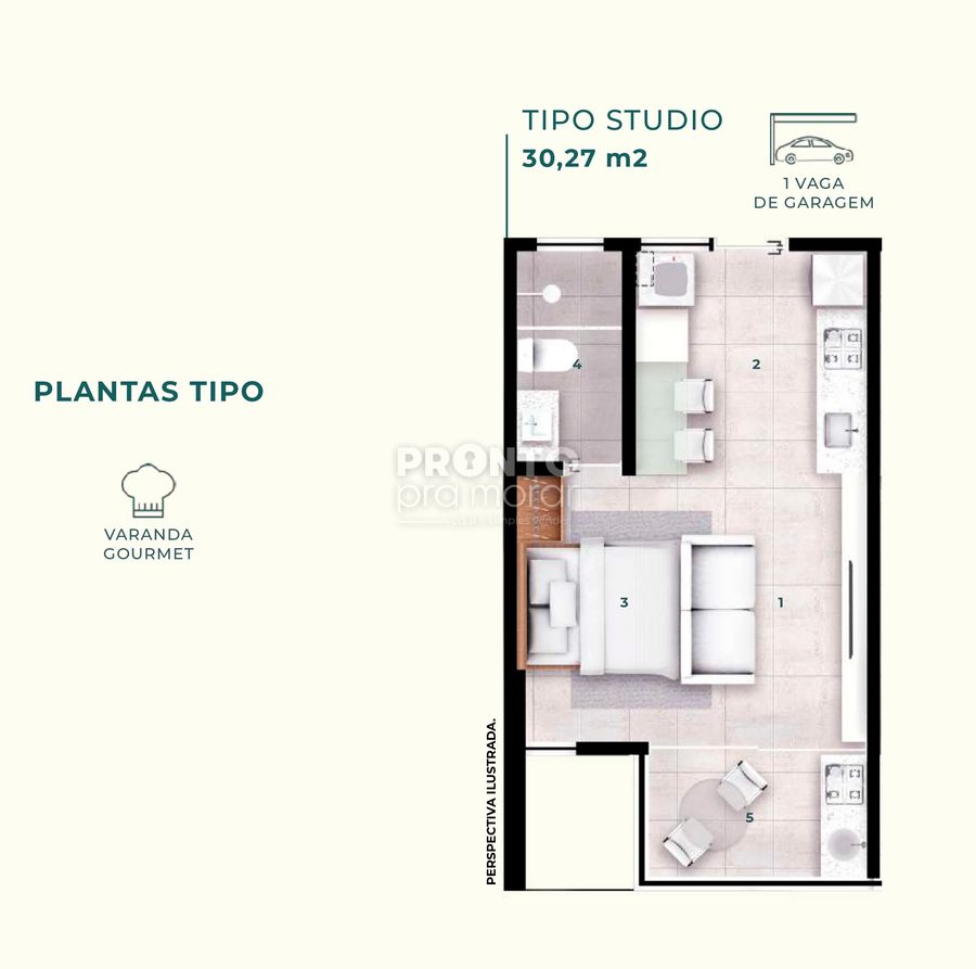 Apartamento à venda com 1 quarto, 30m² - Centro,Ipojuca
