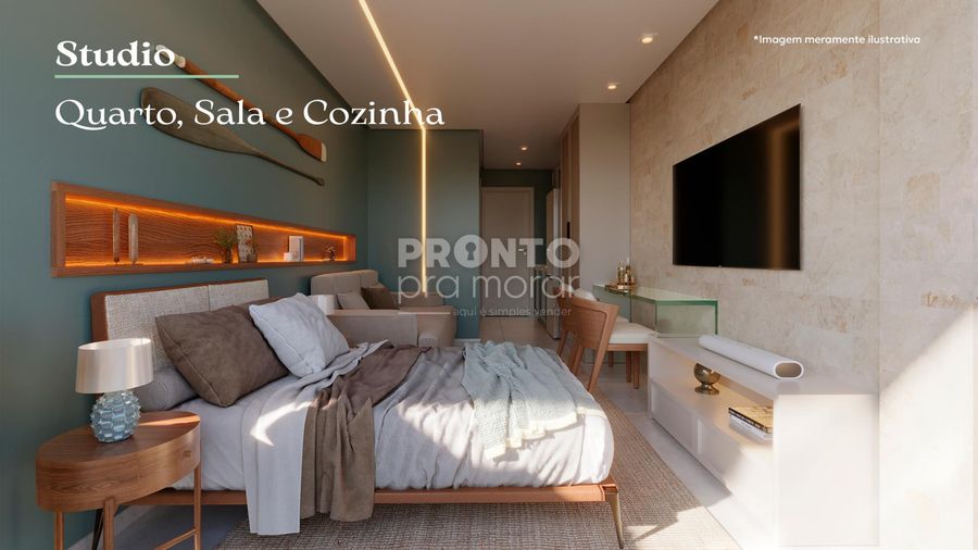 Apartamento à venda com 1 quarto, 19m² - Tamandaré,Tamandaré