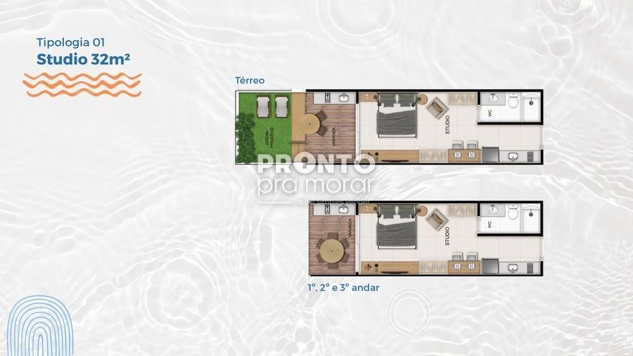 Apartamento à venda com 1 quarto, 32m² - Praia dos Carneiros,Tamandaré