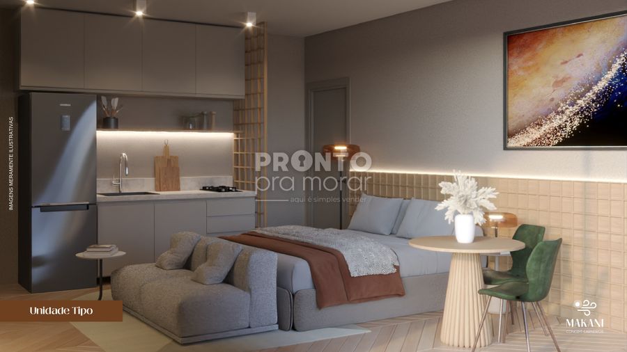 Apartamento, 1 quarto, 18 m² - Foto 1