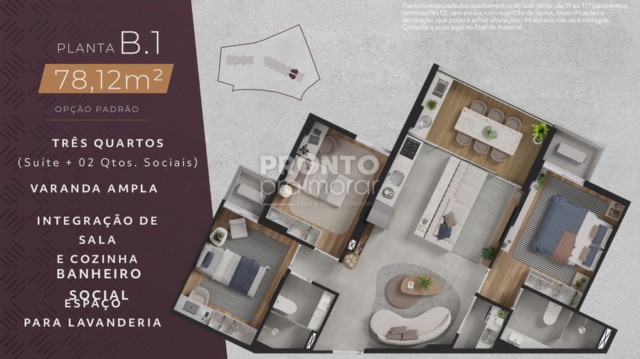Apartamento à venda com 3 quartos, 78m² - Paiva,Cabo de Santo Agostinho