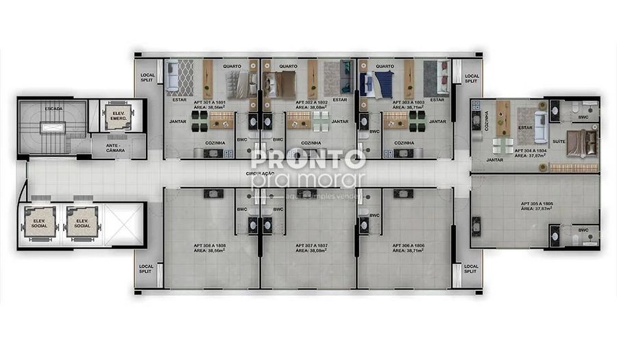 Apartamento à venda com 1 quarto, 38m² - Boa Vista,Recife