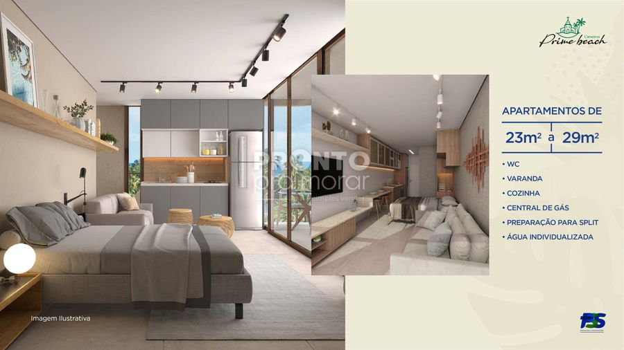 Apartamento, 1 quarto, 23 m² - Foto 1