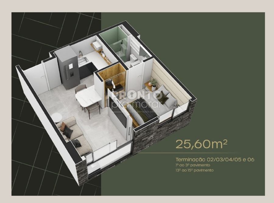 Apartamento à venda com 1 quarto, 25m² - Espinheiro,Recife