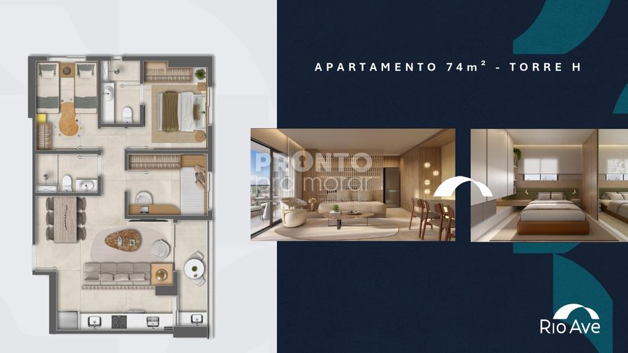 Apartamento com 3 quartos em Ilha do Leite - Leve Imoveis