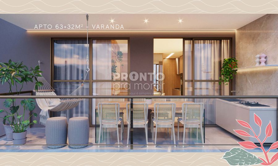 Apartamento à venda com 2 quartos, 89m² - Centro,Ipojuca