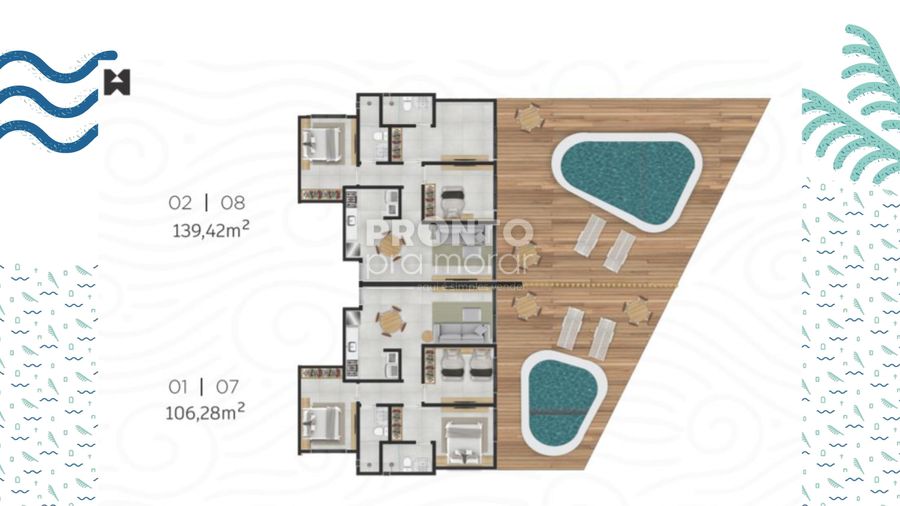 Apartamento à venda com 1 quarto, 33m² - Carneiros,Tamandaré