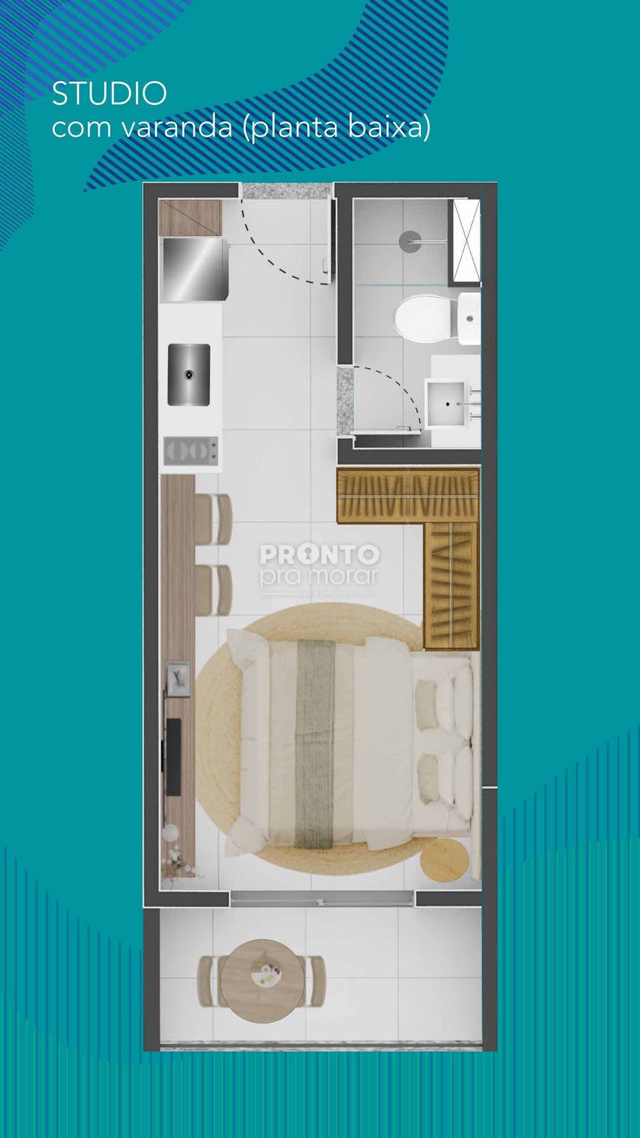 Apartamento à venda com 1 quarto, 23m² - Praia do Camacho,Maragogi