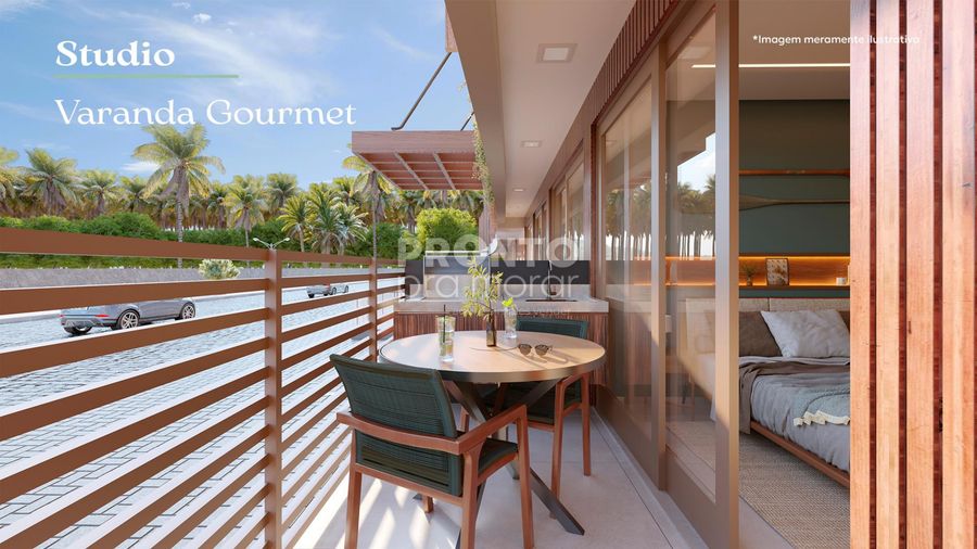 Apartamento à venda com 1 quarto, 19m² - Tamandaré,Tamandaré