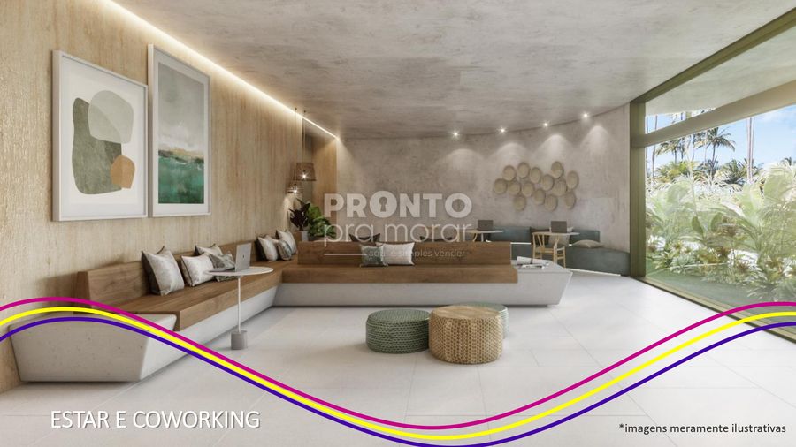 Studio à venda com 1 quarto, 29m² - Muro Alto,Ipojuca