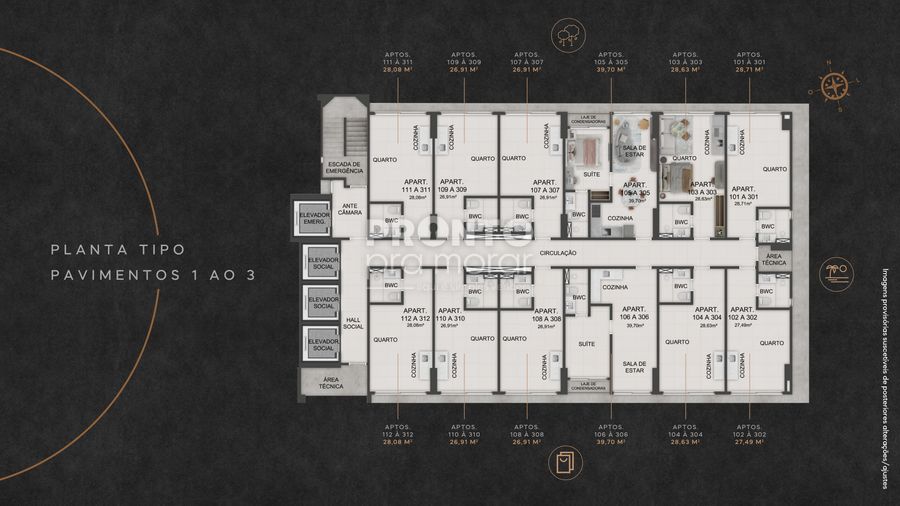 Apartamento à venda com 1 quarto, 28m² - Boa Viagem,Recife