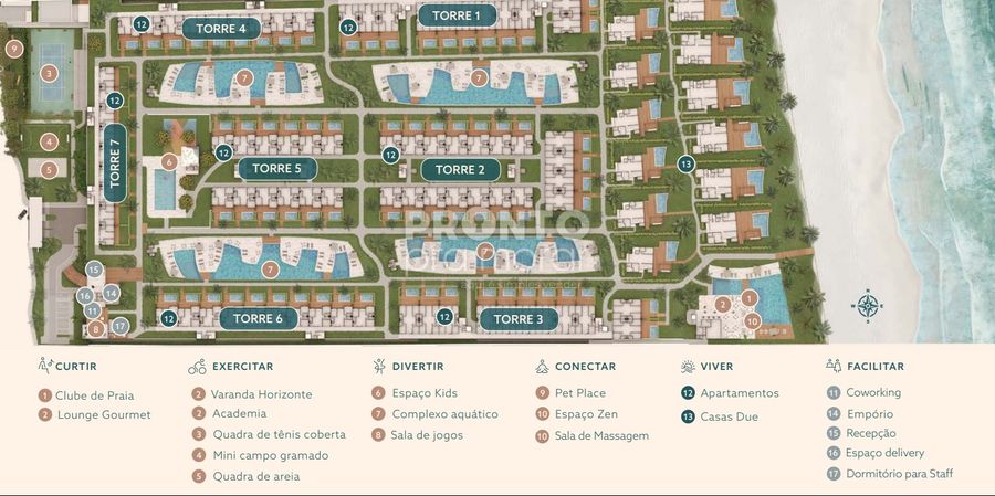 Apartamento à venda com 3 quartos, 80m² - Centro,Ipojuca