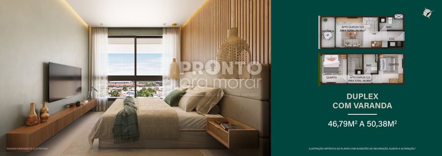 Apartamento à venda com 2 quartos, 46m² - Carneiros ,Tamandaré