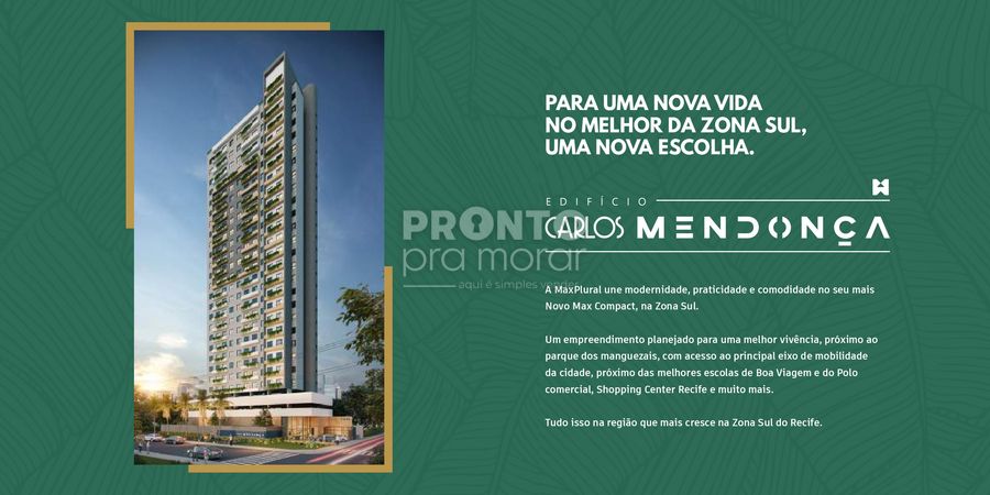  - Flat com 1 quarto em Boa Viagem