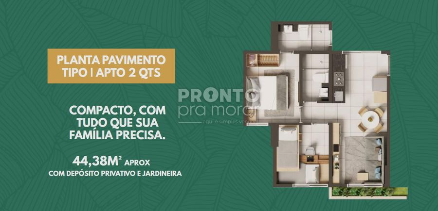  - Apartamento com 2 quartos em Boa Viagem
